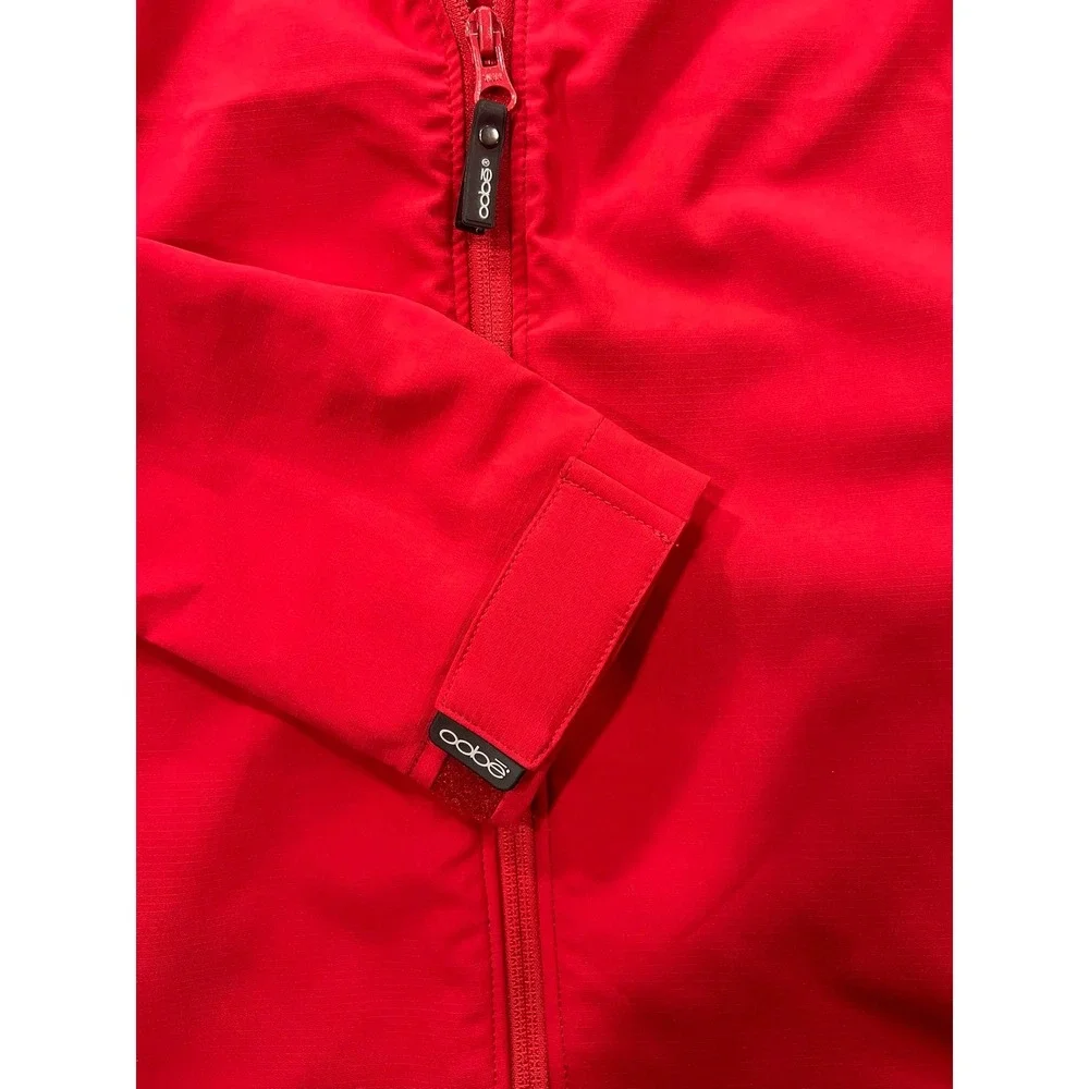 Oobe Men's Medium Red Full Zip‎ Up Jacket Lightweight Activewear Coat